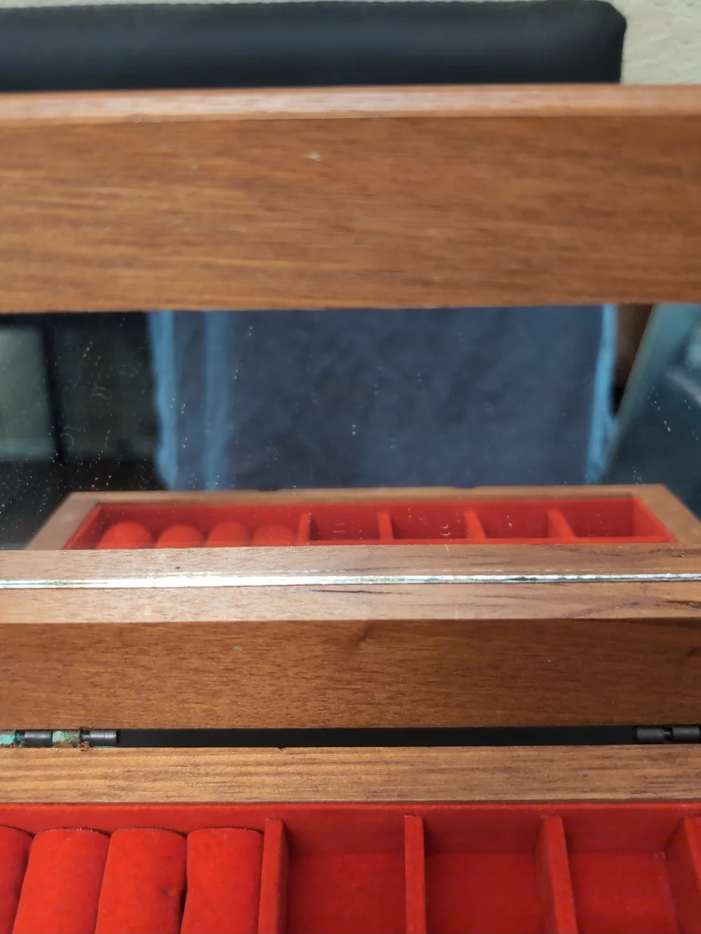 Wood Finish Jewelry Chest Organizer - Brown